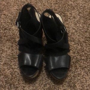 Used Naya Cork Wedge Platform Sandal